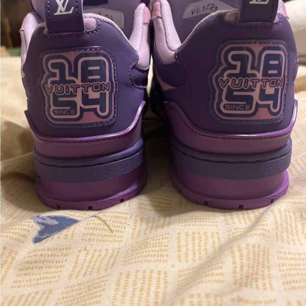 Louis Vuitton Lavender and Pink Sneakers